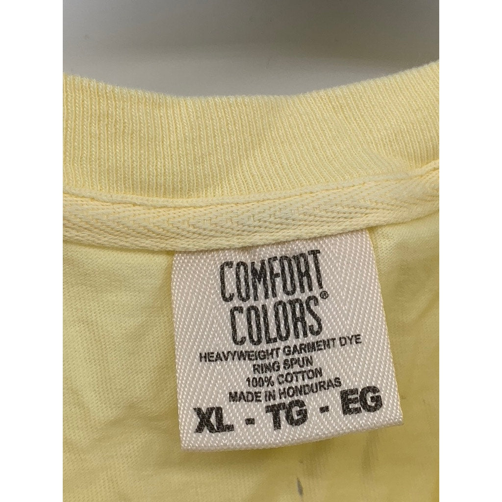 COMFORT COLORS Men's Yellow Crewneck Short Sleeve Little Dipper T-Shirt SZ XL
