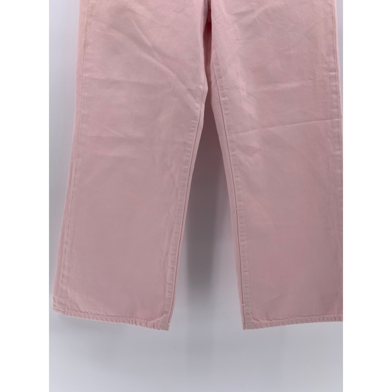 J BRAND Women’s Light Pink High Rose Straight-Leg Joan Cropped Pants SZ 28