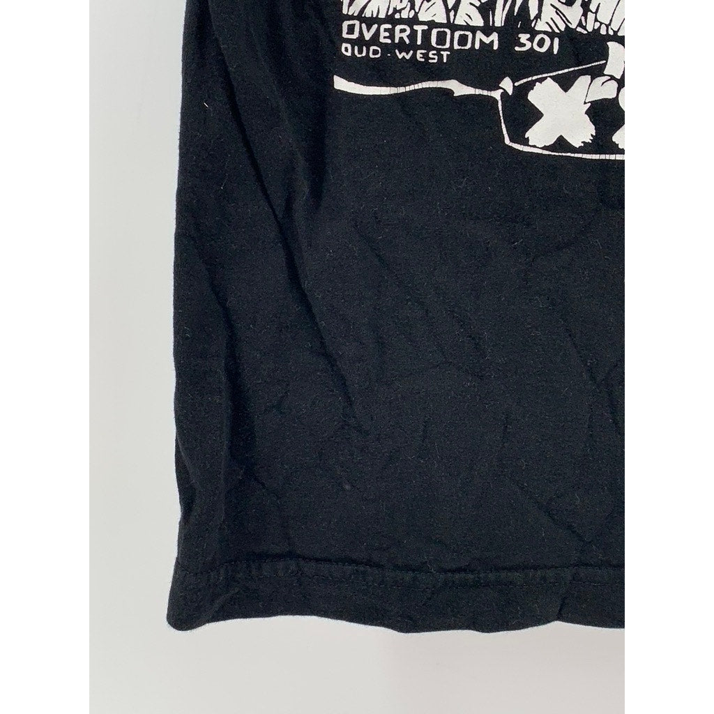 B&C COLLECTION Women's Black Overtoom 301 Graphic T-Shirt SZ L