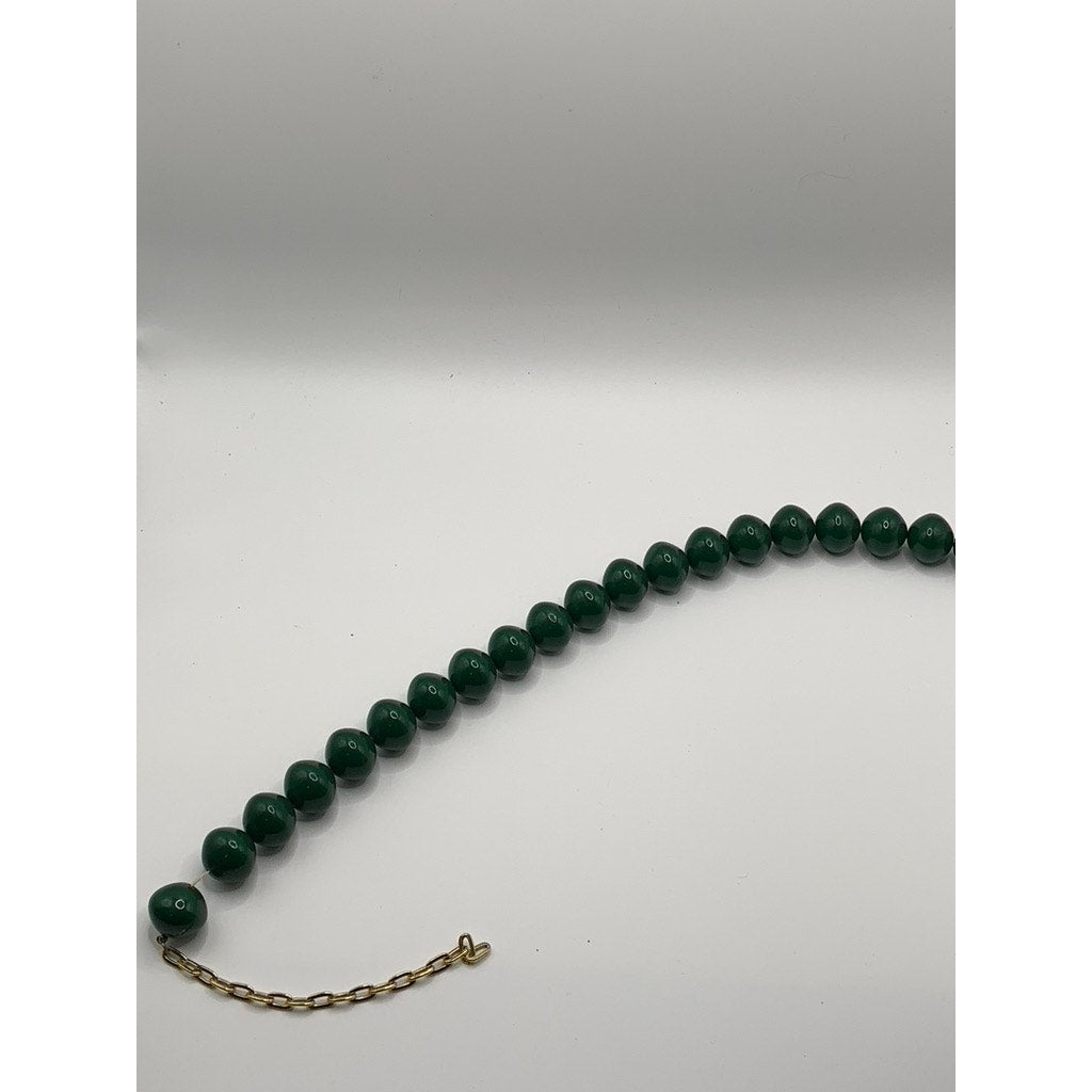 Women's Green Gemstone Adjustable Necklace