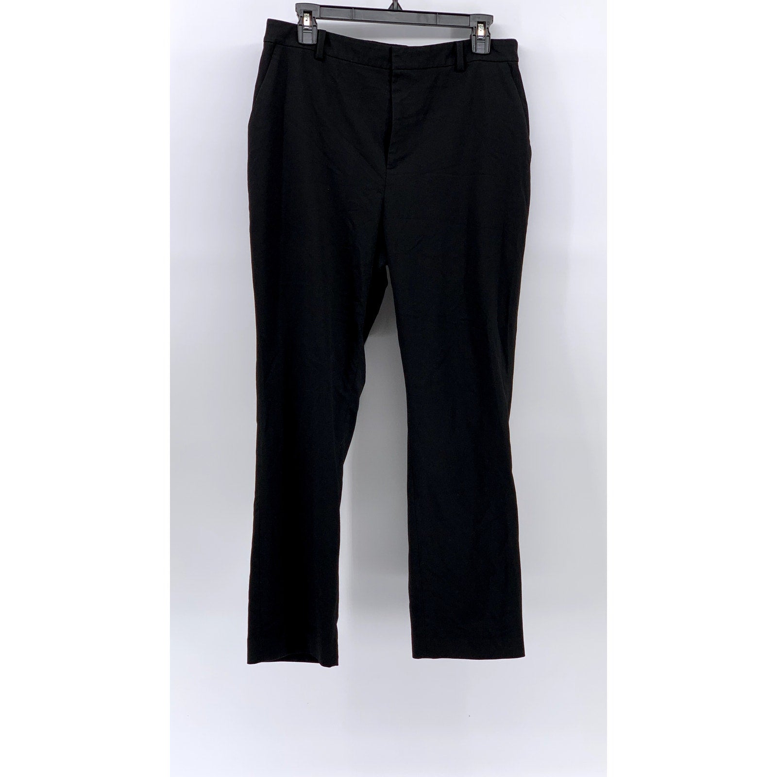 UNIQLO Women's Black Solid Slim-Leg Regular-Fit Smart Ankle Pant SZ L