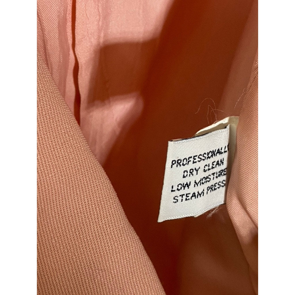 BICCI NEW YORK Women's Vintage Peach Wool Double Breast One-Button Blazer SZ 4