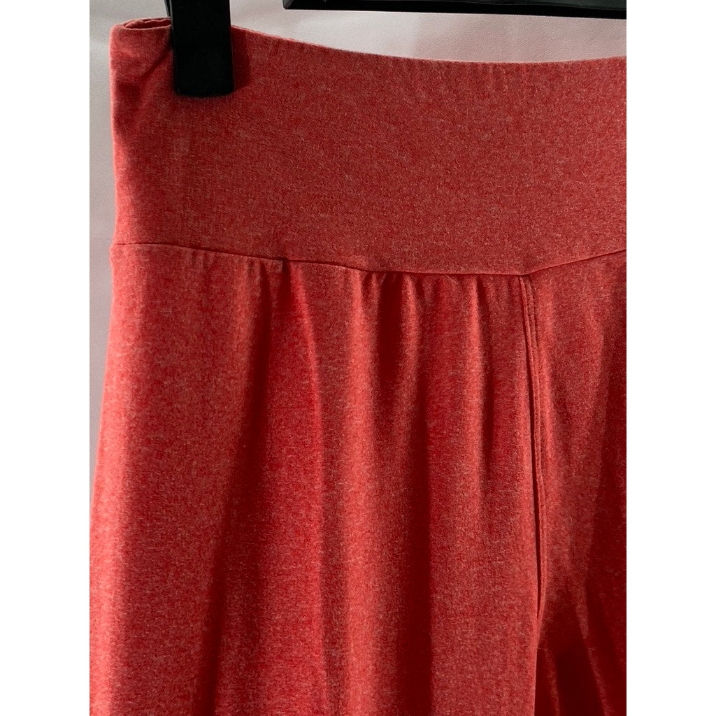 LULAROE Women's Orange Solid Pull-On Lightweight Ankle Leggings SZ OS