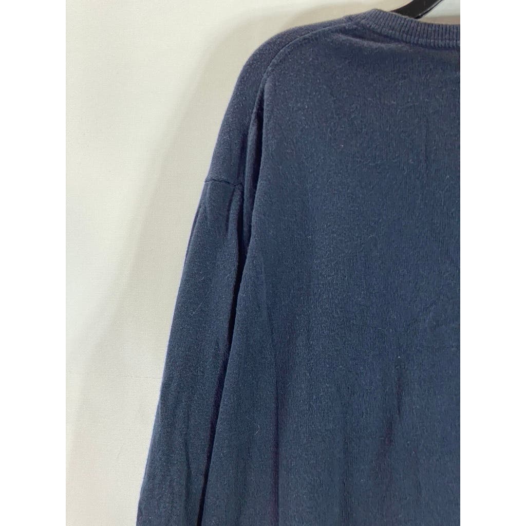 BANANA REPUBLIC Men's Navy Luxe Performance V-Neck Pullover Sweater SZ 2XL