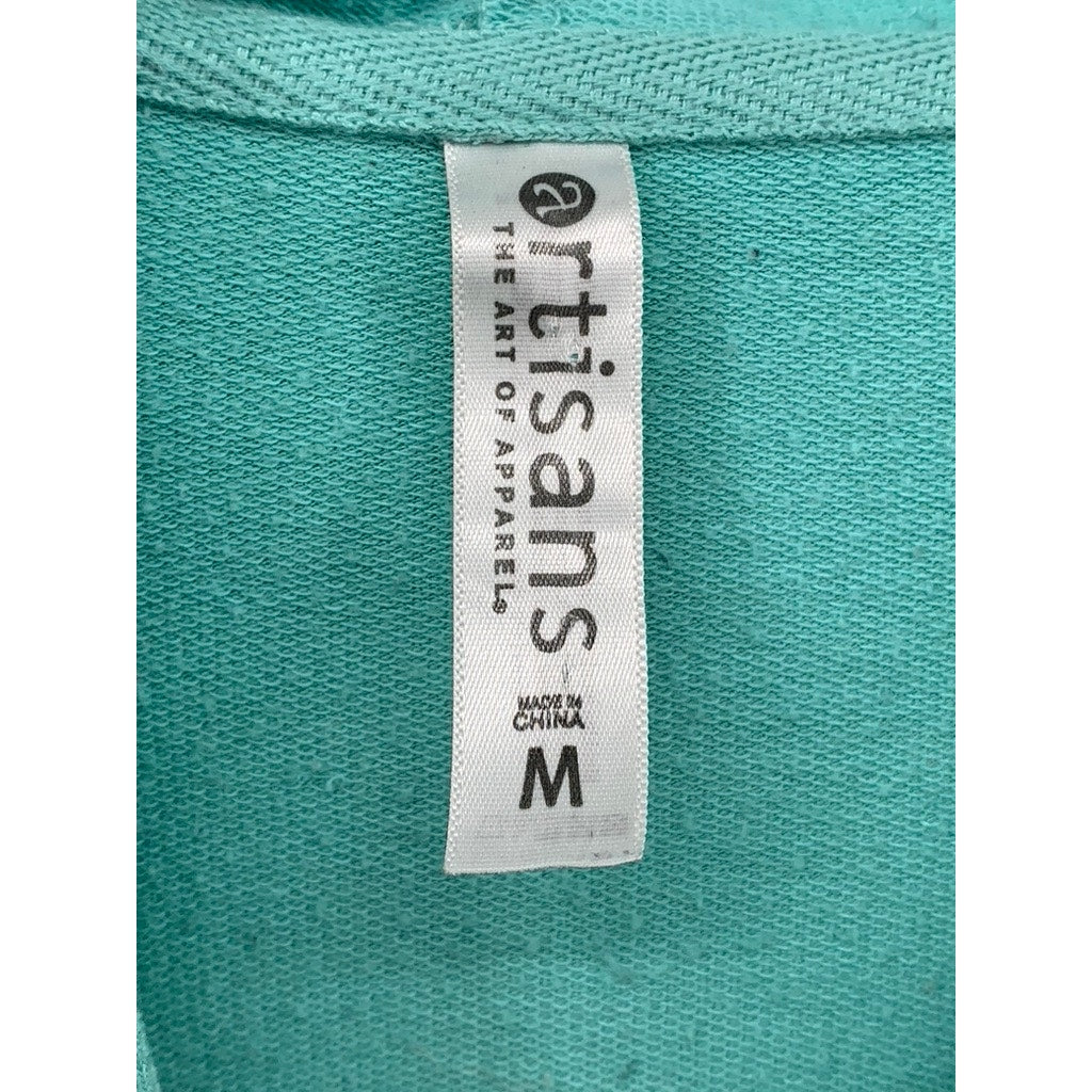 ARTISANS Women's PACIFIC CLOTHING CO. Teal Gualala Hoodie SZ M
