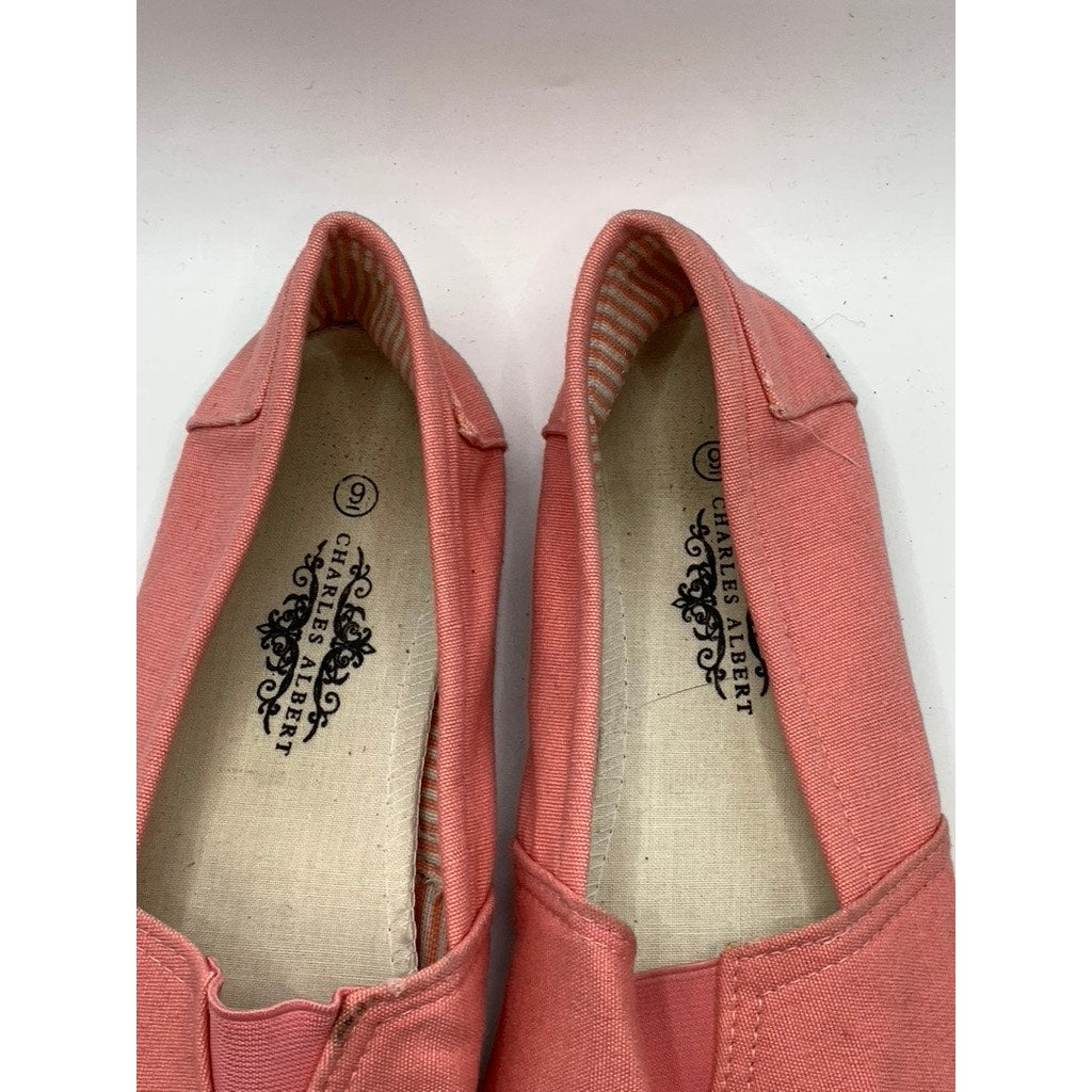 CHARLES ALBERT Women's Light Pink Lightweight Flats SZ 6
