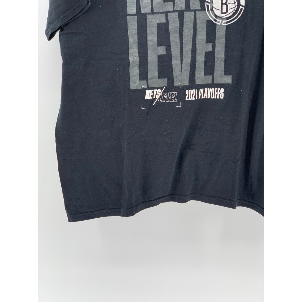 GILDAN Mne's  Black Crewneck Next Level Nets Playoff Short Sleeve T-Shirt SZ XL