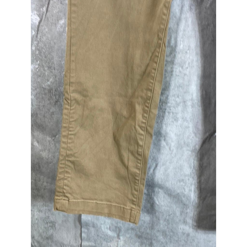 GOODFELLOW & CO Men's Sculptural Tan Athletic-Fit Hennepin Chino Pants SZ 30X30