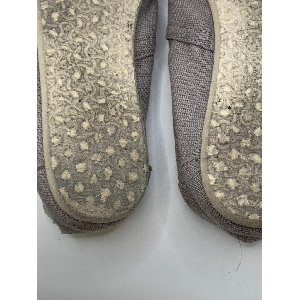 TOMS Women's Gray Classic Slip-On Flats SZ 7