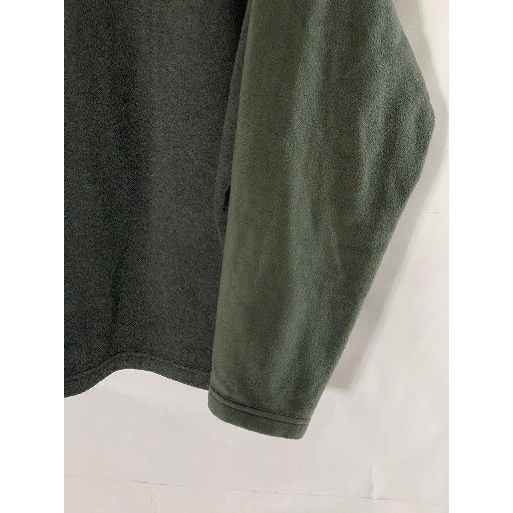 COLUMBIA Men's Gray Steen Mountain Fleece Half-Snap Pullover Sweater SZ 2XL