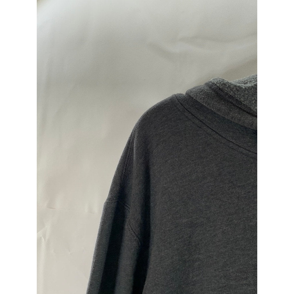 TEK GEAR Men's Gray Heather UltraSoft Fleece Lightweight Pullover Hoodie SZ L