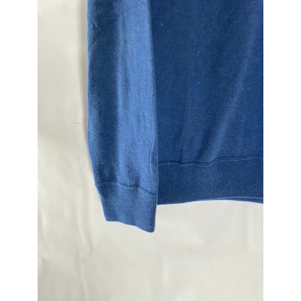 GAP Men's Midnight Blue Regular-Fit New Cotton Crewneck Pullover Sweater SZ M