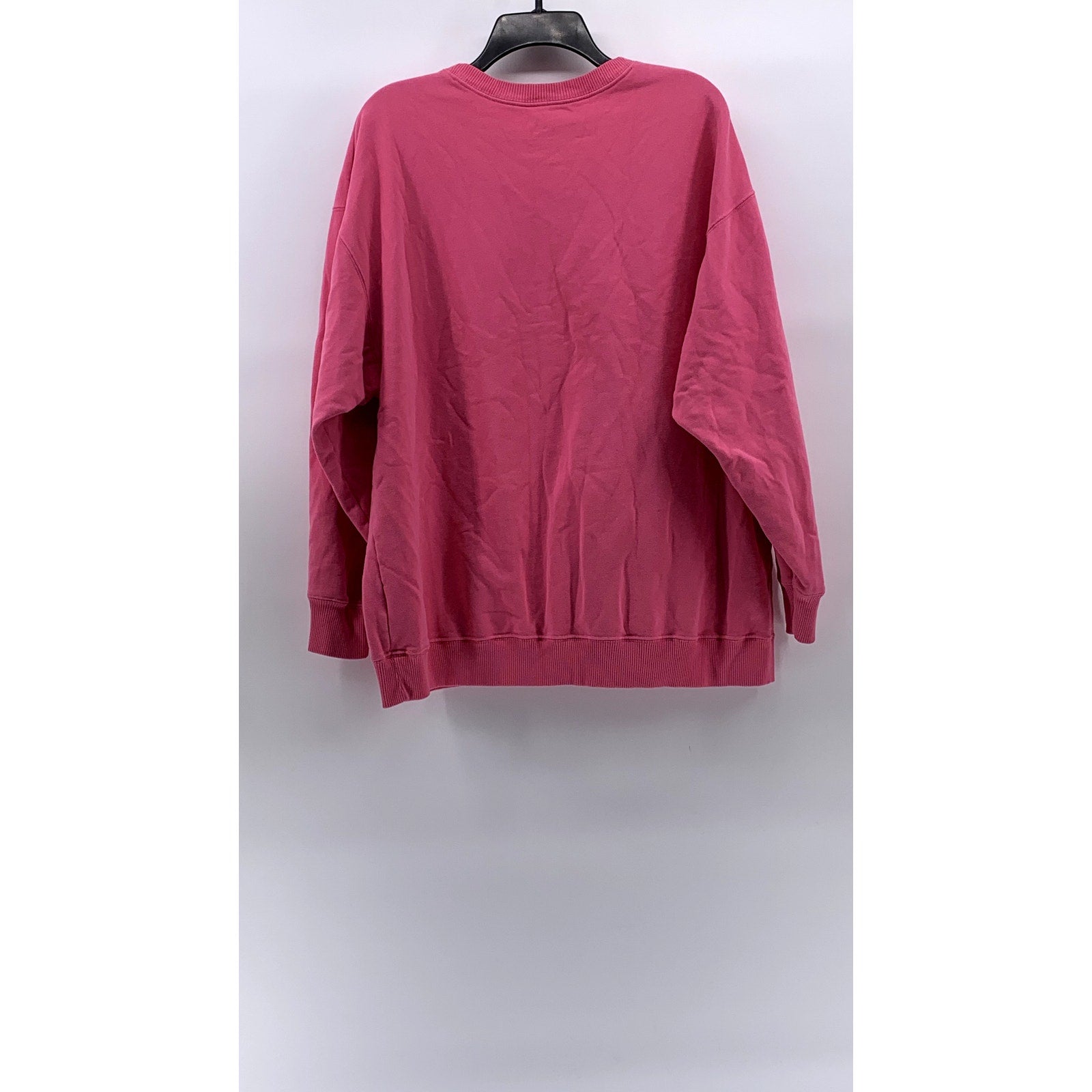 HOLLISTER Women's Pink Crewneck Logo Long Sleeve Sweatshirt SZ L