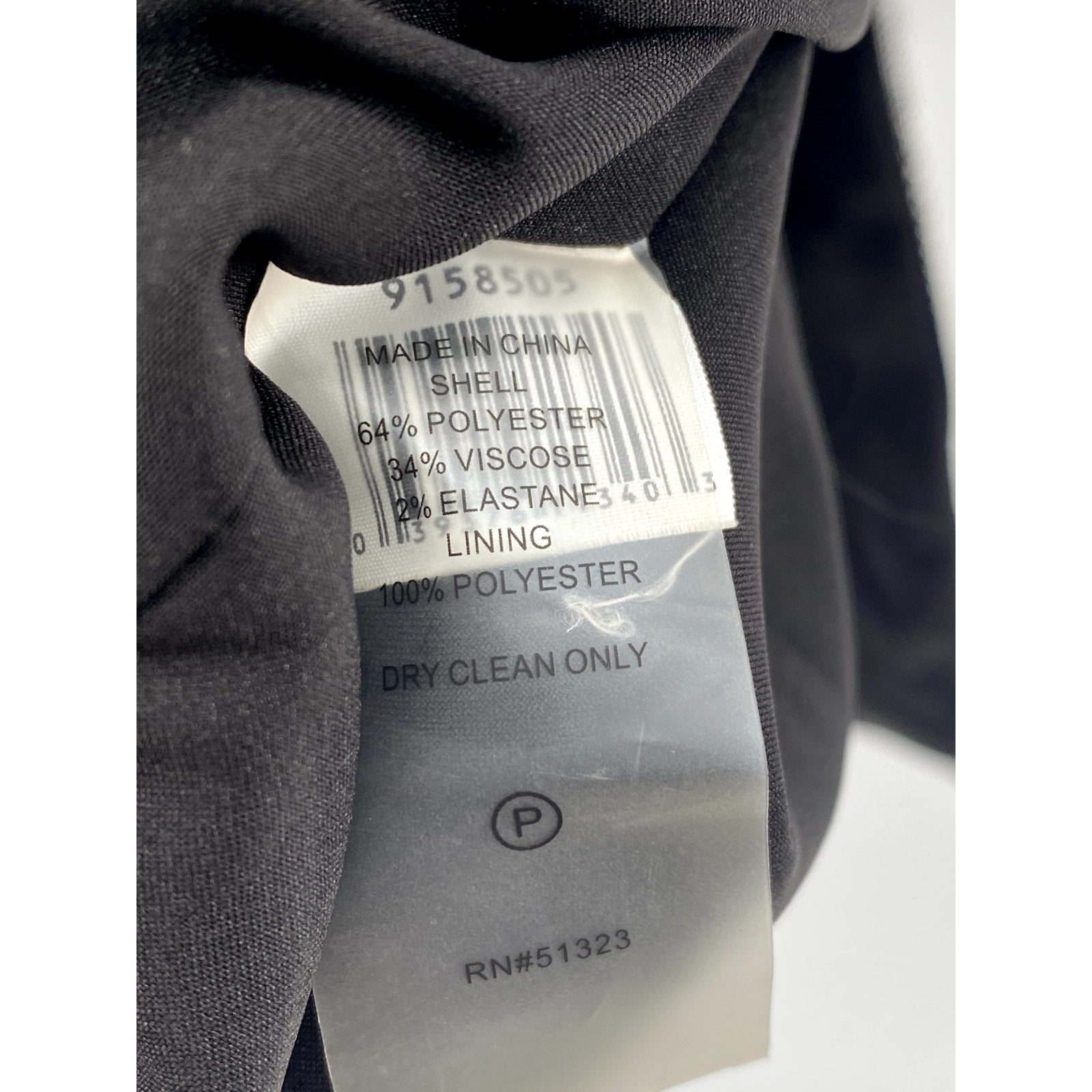 VINCE CAMUTO Women's Black Bold Glen Plaid Two-Button Notch Collar Blazer SZ 0