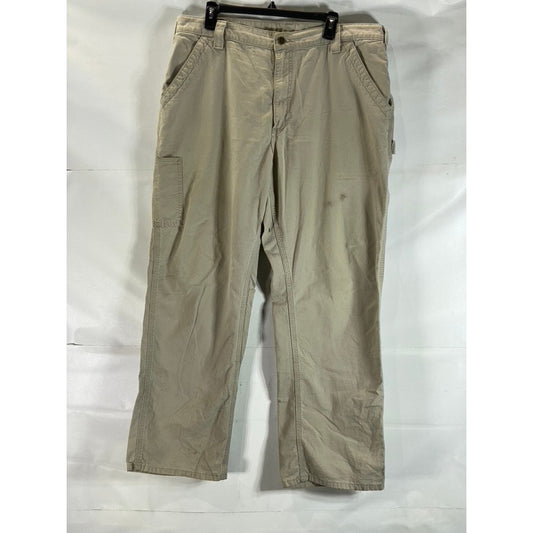 CARHARTT Men's B151 Tan Loose Original Fit Canvas Utility Work Pant SZ 38X32