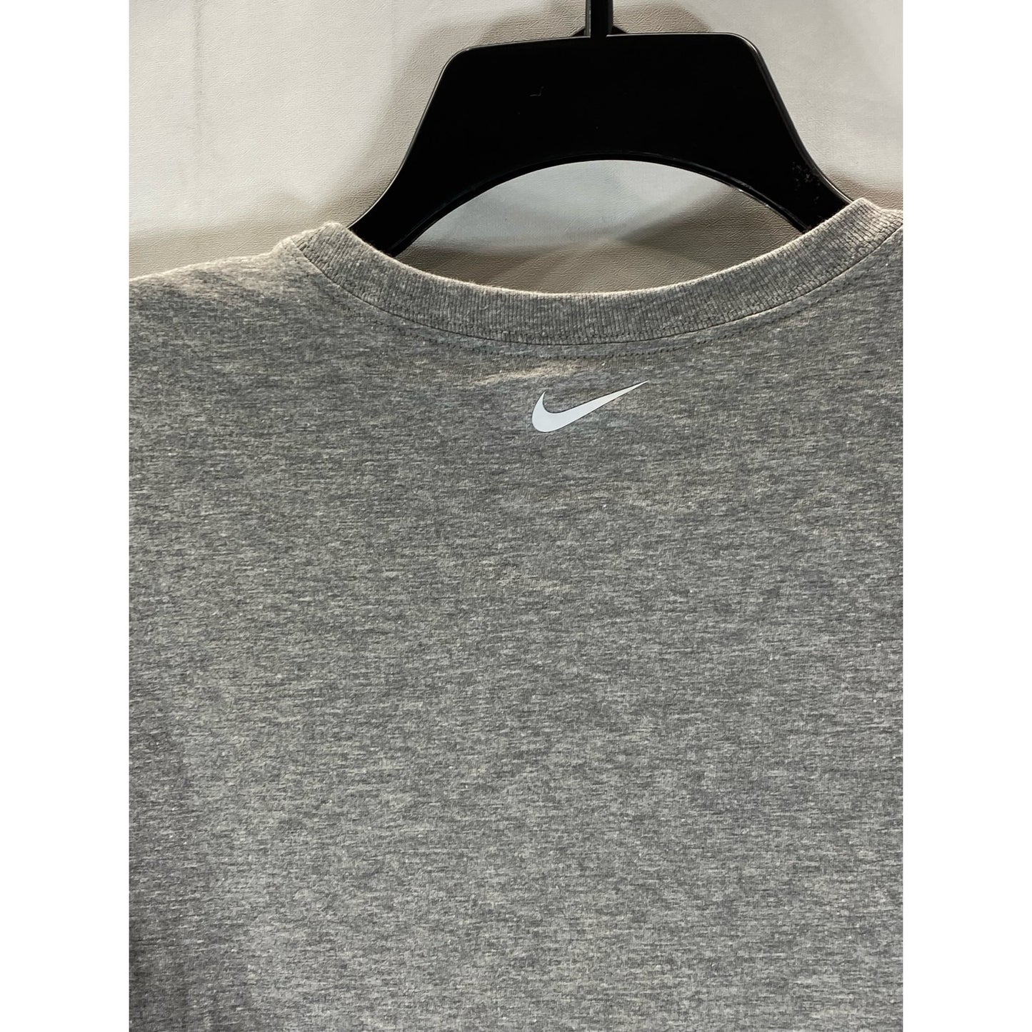 NIKE Men's Gray Crewneck Athletic-Cut Short Sleeve Shirt SZ L