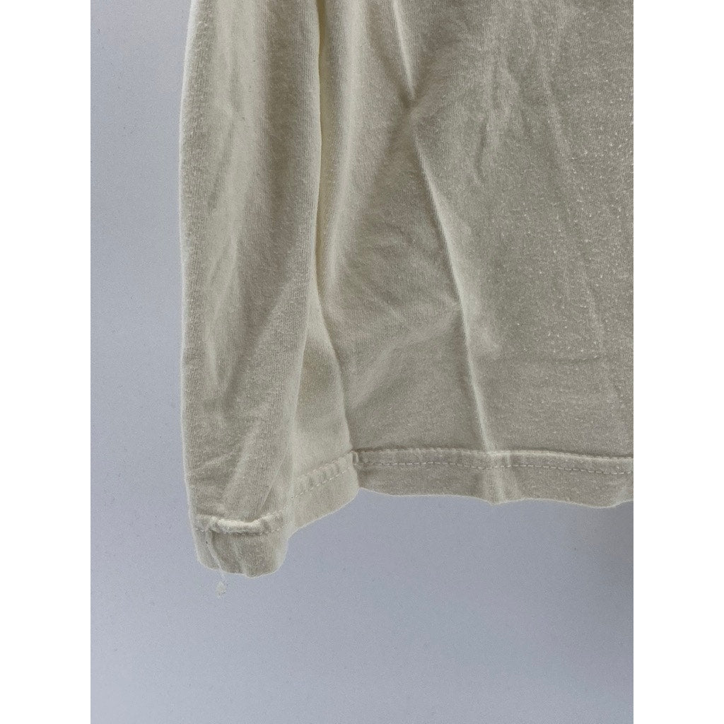 BOX LUNCH Unisex Adult Beige-Black Crewneck Harry Potter Hogwarts T-Shirt SZ L