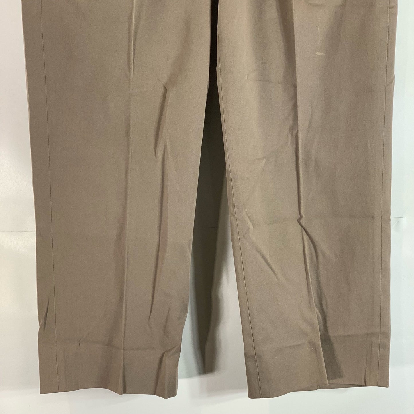 FACONNABLE Men's Tan Pleated Regular-Fit Stretch Five Pocket Pant SZ 32