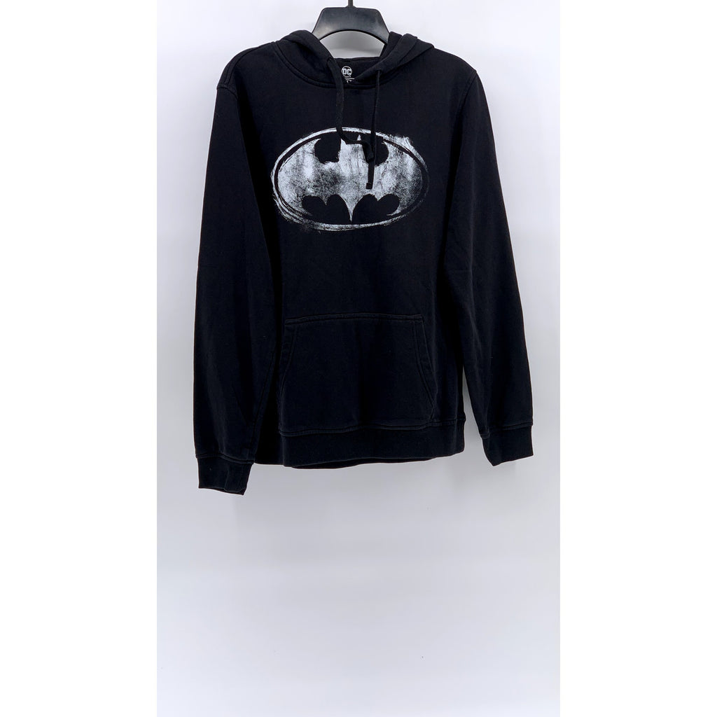 DC BATMAN Unisex Black Graphic Hoodie SZ L