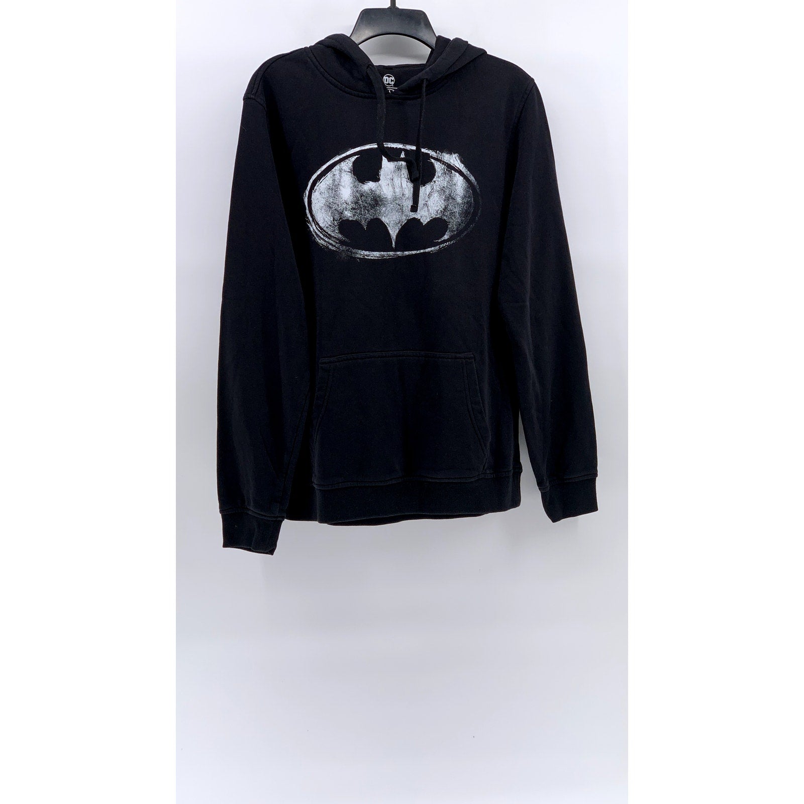 DC BATMAN Unisex Black Graphic Hoodie SZ L