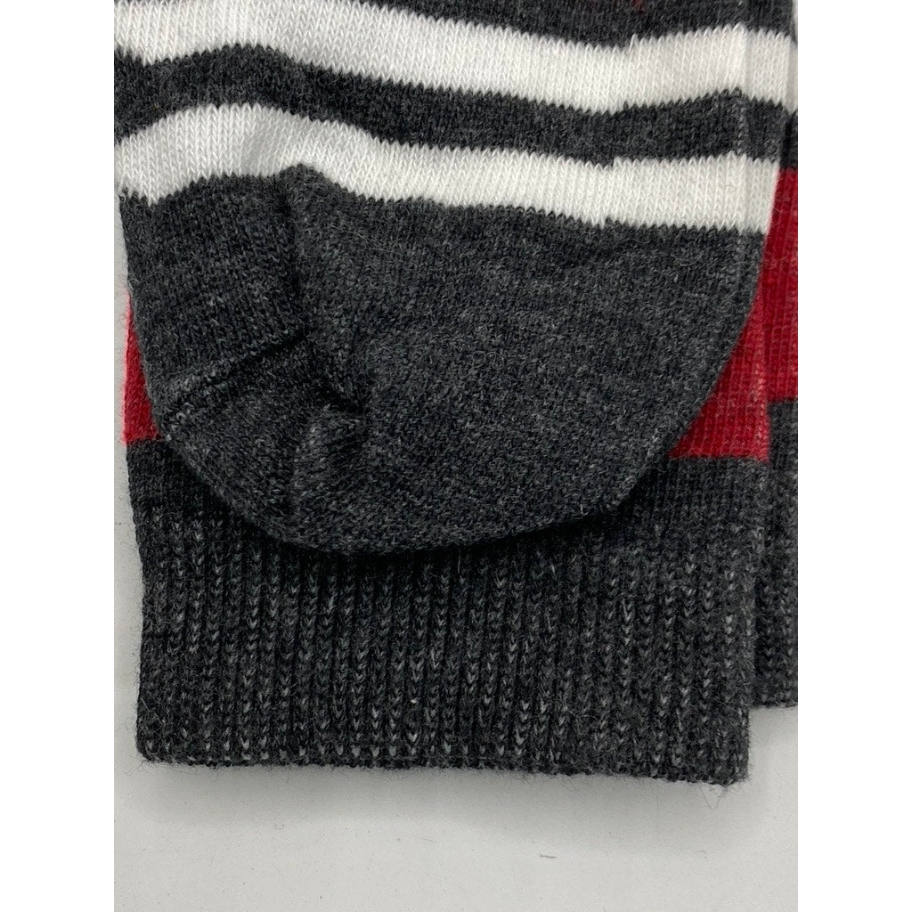 B.ELLA Women's White-Black Heather Striped Betsy Knee High Socks SZ 9-11