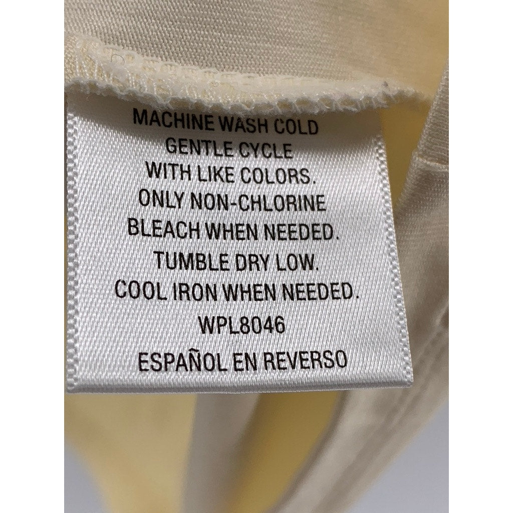 CHARTER CLUB Women's Cream Solid Scoop-Neck Lightweight Nylon-Blend Tank SZ XL