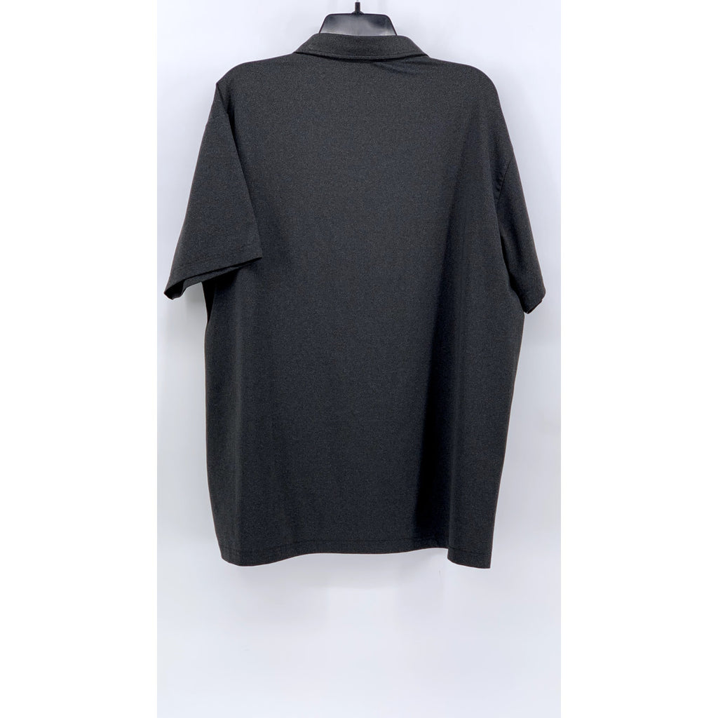 UNBRANDED Men's Charcoal Gray Short Sleeve Regular Fit Polo Shirt SZ 2XL