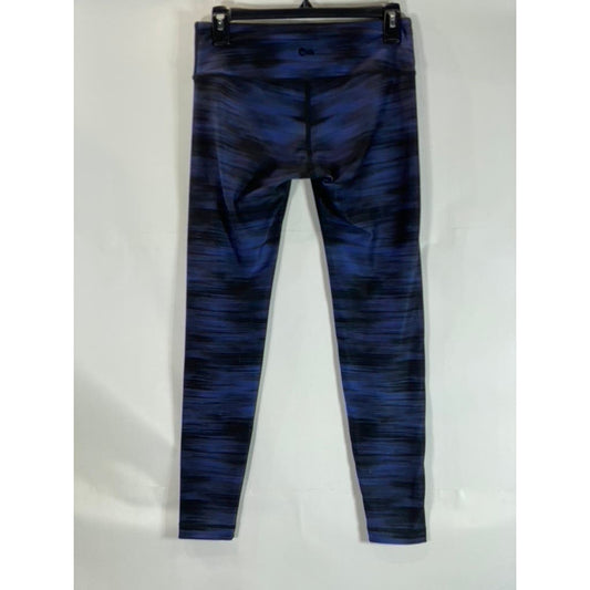 WITH EQUINOX Women's Blue Printed Pull-On Stretch Leggings SZ M