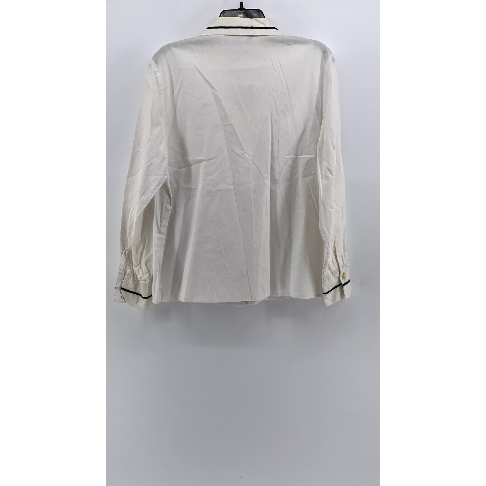 LEVANTE Women's Vintage 90's Cotton Long Sleeve Double Breast Top SZ 12