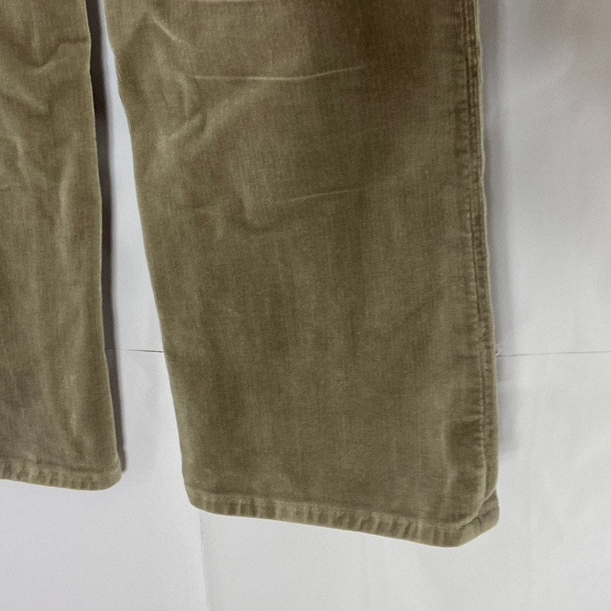 J BRAND Women's Moonstone Tan Cigarette Leg Five-Button Corduroy Pant SZ 27