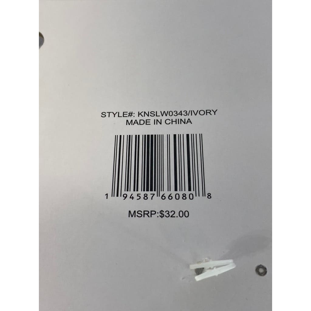 KENISE Women's Ivory Comfy Critter Faux-Fur Memory Foam Clog Slipper SZXL(10/11)