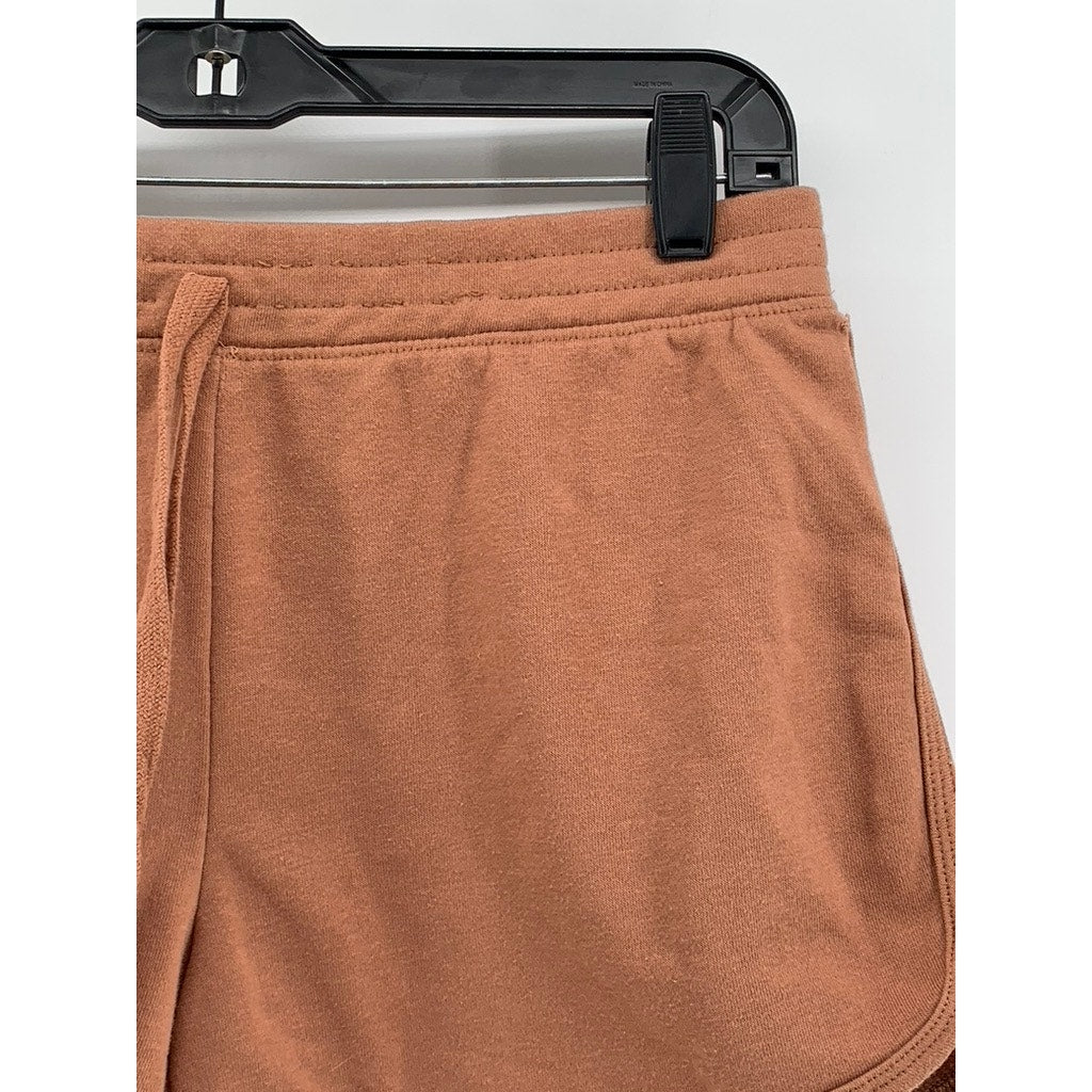 BOZZOLO Women's Tan Casual Cotton-Blend Shorts SZ L