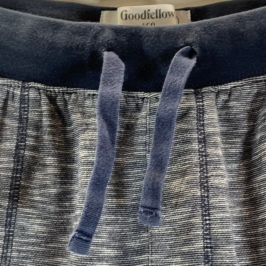 GOODFELLOW & CO. Men's Navy Heathered Drawstring Pull-On Jogger Pants SZ S