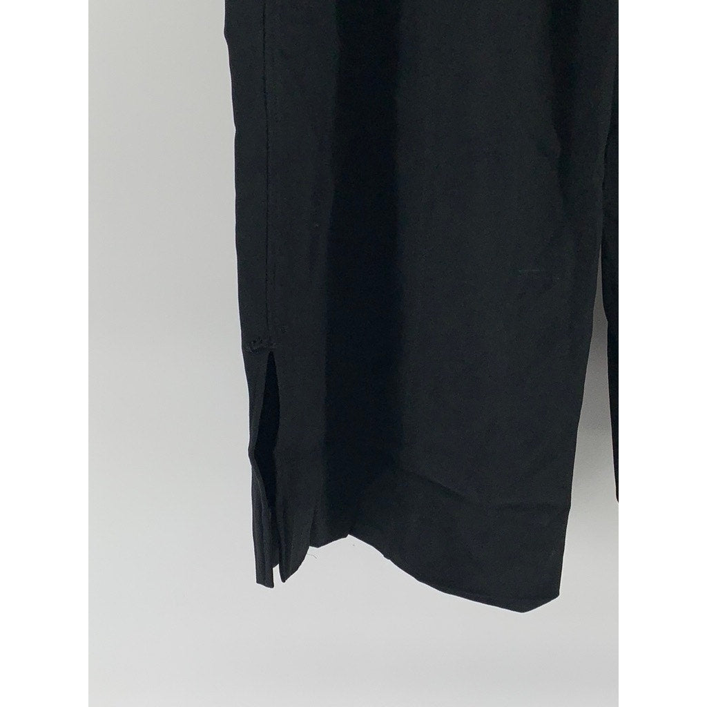 LIVIANA CONI Women's Black Solid Wide-Leg Pull-On Trousers SZ 46(USXL)