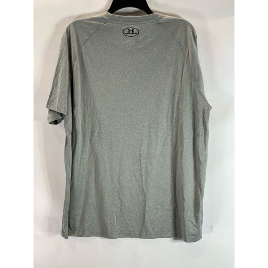 UNDER ARMOUR Men's Gray UA Tech Loose-Fit HeatGear Crewneck T-Shirt SZ XL