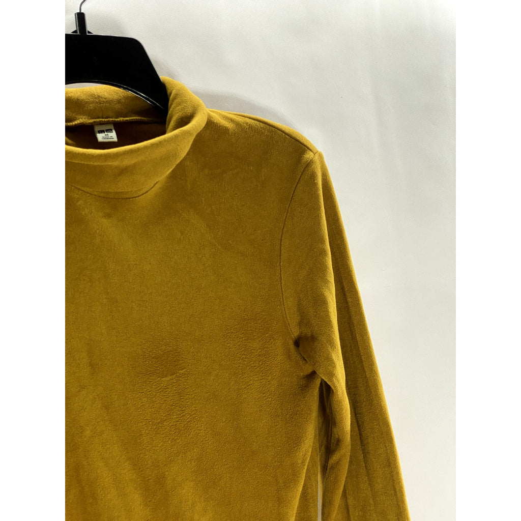 UNIQLO Women's Carmel Brown Heattech Turtleneck Long Sleeve Top SZ XS