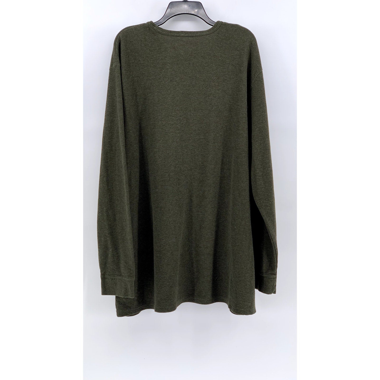 MUTUAL WEAVE Men's Olive Green Tall Crewneck Long Sleeve T-Shirt SZ 3XLT