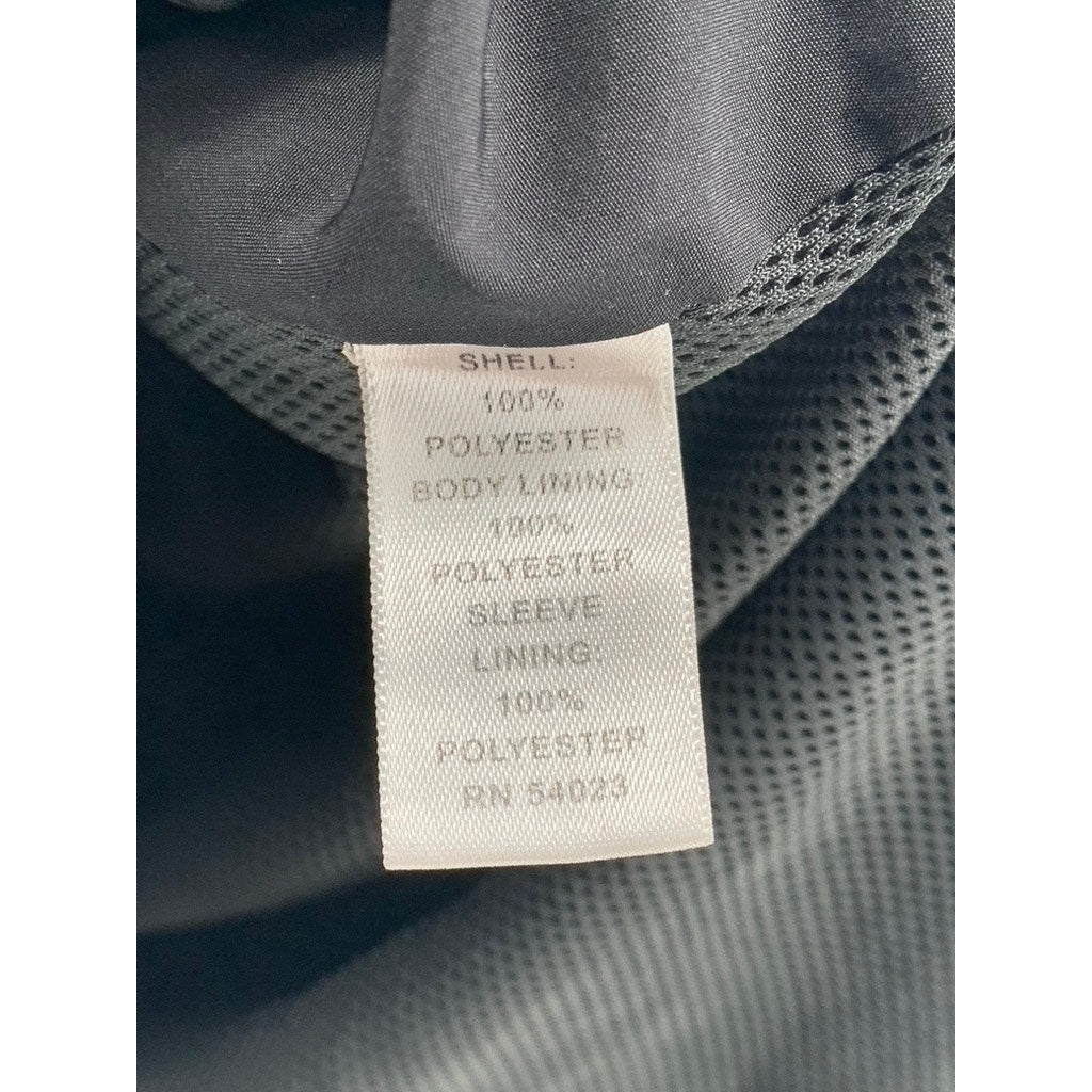 BANANA REPUBLIC Men's Black Full-Zip Windbreaker Jacket SZ L