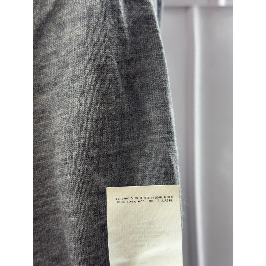 CNC COSTUME NATIONAL Gray Men's Wool V-Neck Long Sleeve Pull Over Sweater SZ S