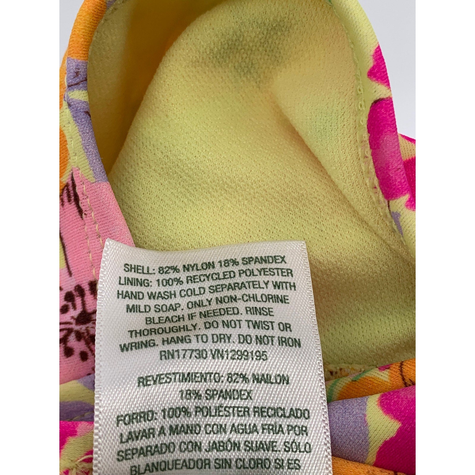 WILD FABLE Women's Green-Pink Floral Print Bikini Bottom SZ M