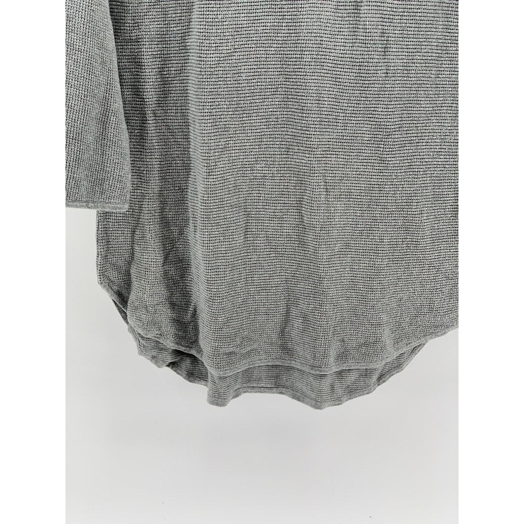 MICHAEL MICHAEL KORS Women’s Light Gray Scoop-Neck Long Sleeve Tunic Sweater SZM