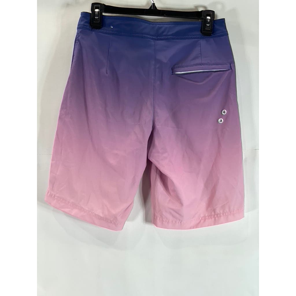 AMERICAN EAGLE Men's Pink/Purple Ombre 10 Festival Board Shorts SZ XS