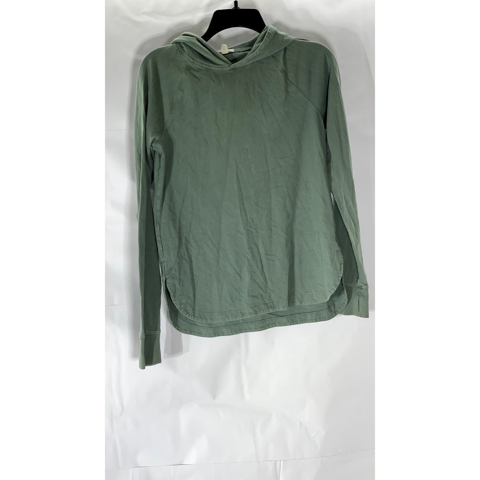 J.CREW Crewcuts Girls Green Lightweight Breathable Cotton Hoodie SZ XL(12-14)