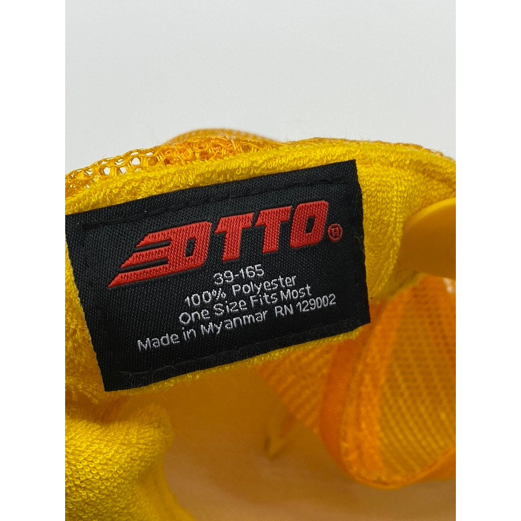 OTTO Men's Yellow Don't Worry Be Happy Graphic Mesh Trucker Snapback Hat SZ OS