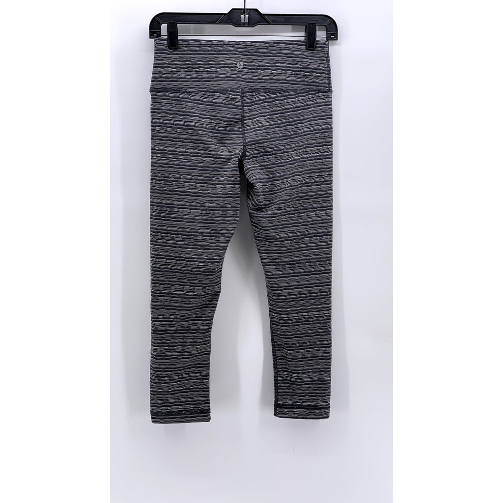 90 DEGREES BYT REFLEX Women's Gray Printed Capri Leggings SZ S