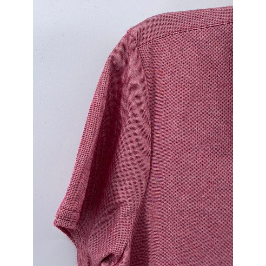 TRAVIS MATHEW Men’s Heather Cardinal She Classy Short Sleeve Polo SZ L