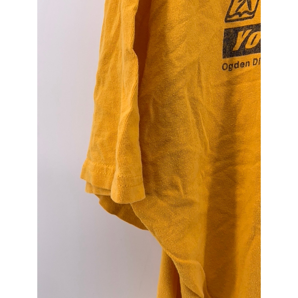 GILDAN Men's Yellow Graphic Basketball T-Shirt SZ XL