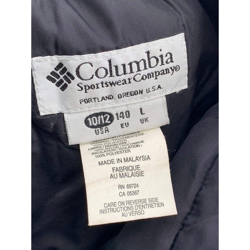 COLUMBIA Kids' Black Solid Cargo Straight-Leg Snow Pant SZ 10/12