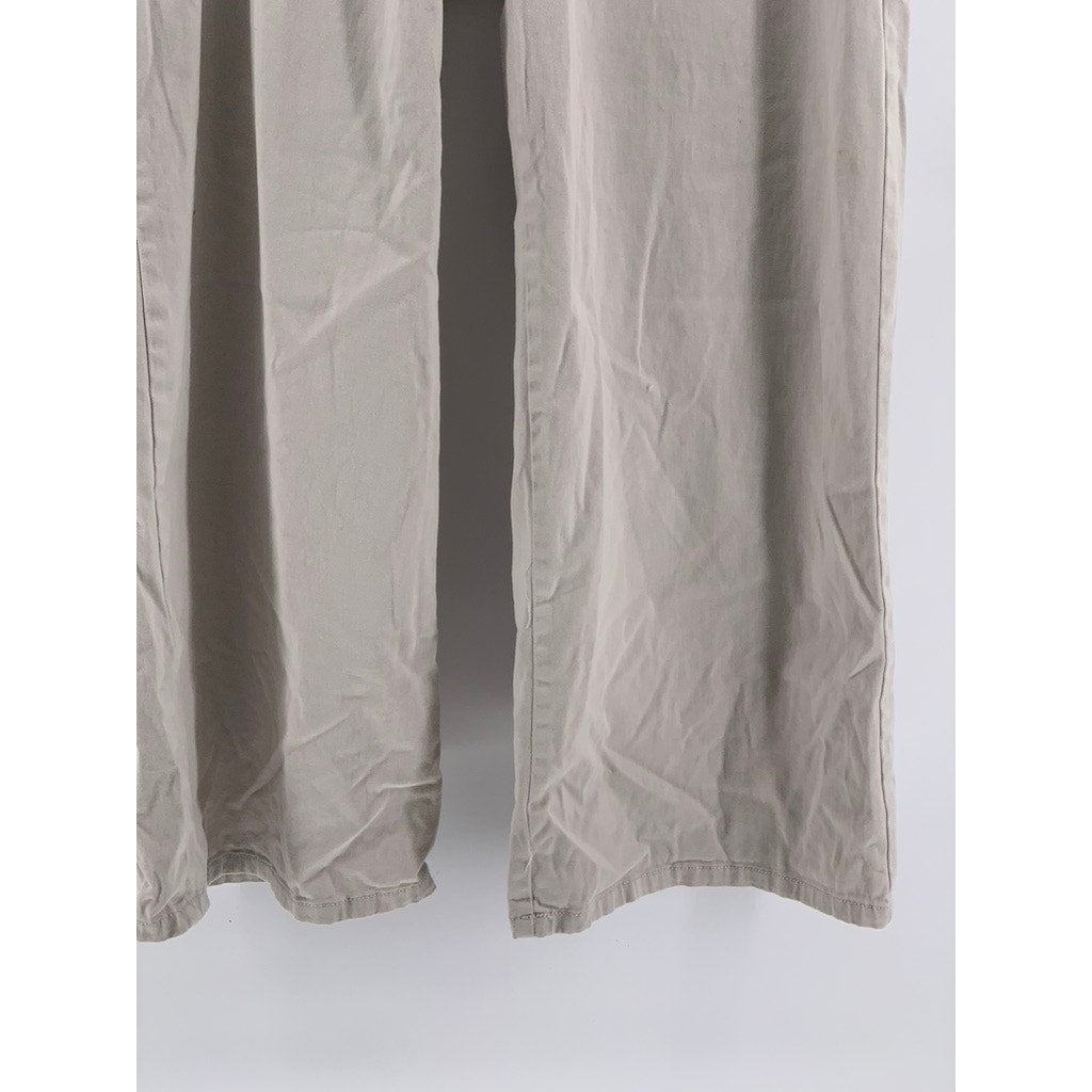 ST. JOHN'S BAY Women's Beige Wide-Leg High-Rise Pants SZ 12