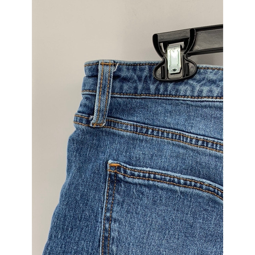 UNIVERSAL THREAD Women's Blue Denim Distressed Frayed Shorts SZ 12/31